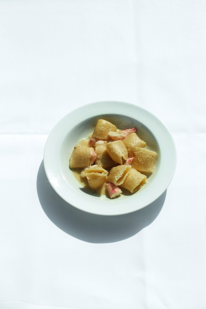 mezze paccheri langoustine