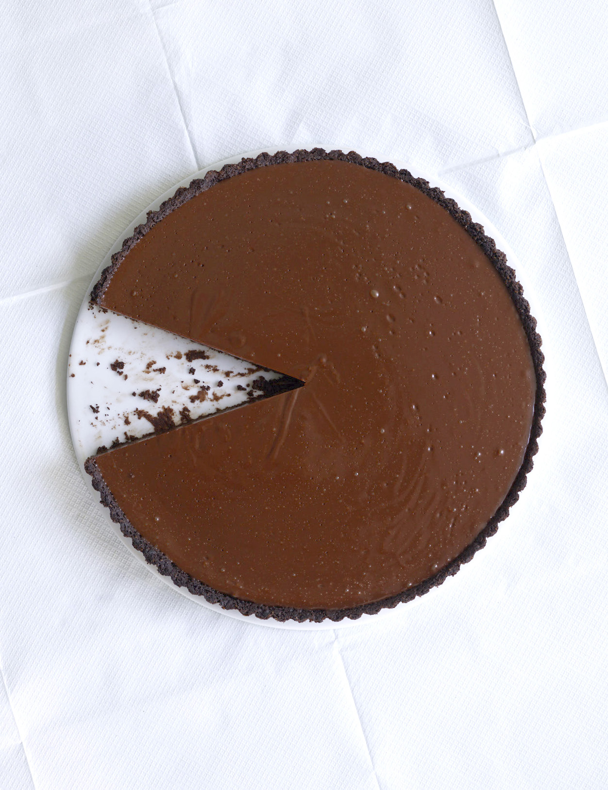 Salted Chocolate and Caramel Tart - photo credit Jason Lowe