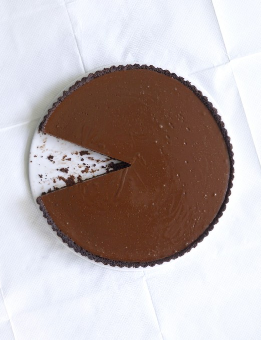 Salted Chocolate and Caramel Tart - photo credit Jason Lowe