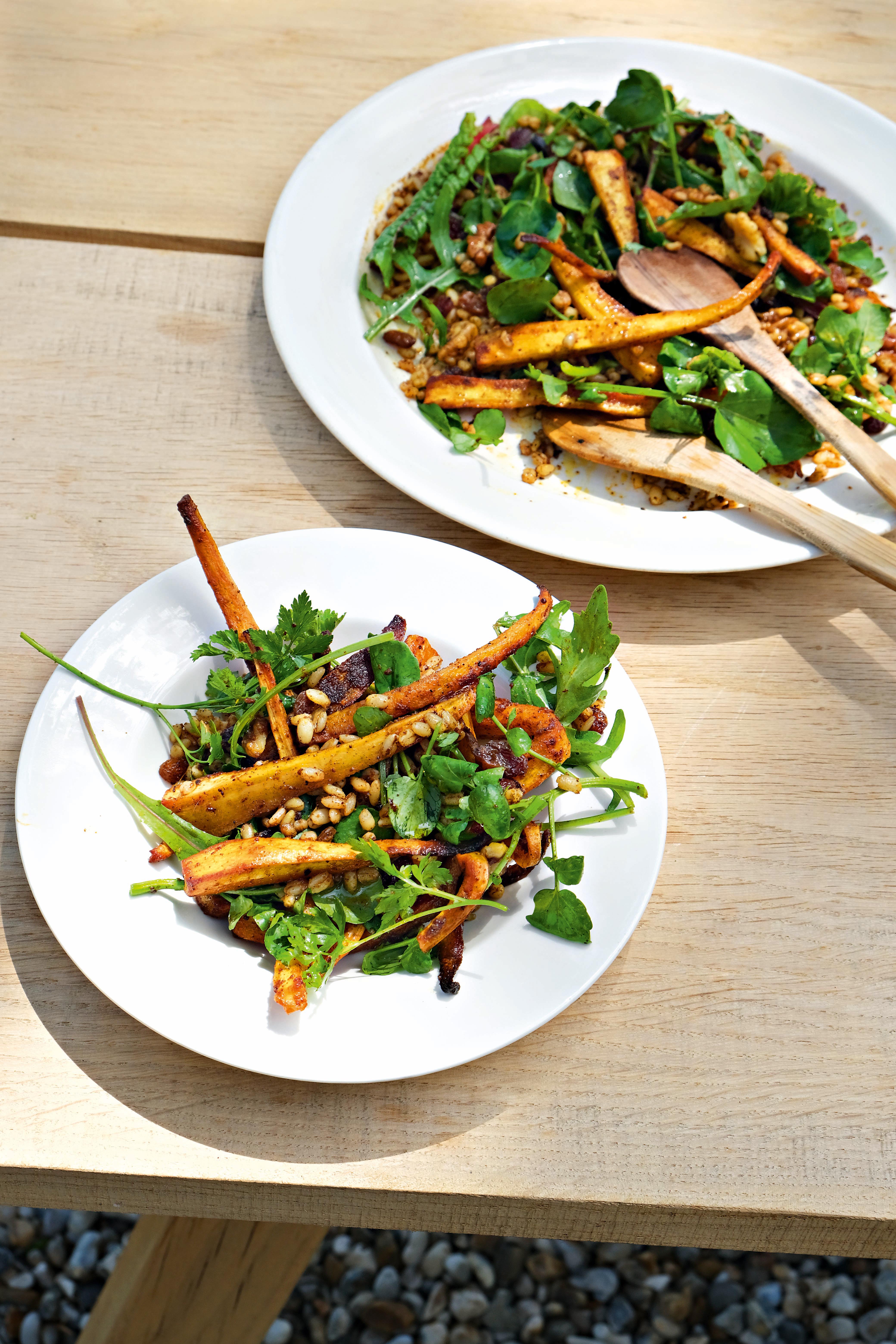 Spicy roast parsnips