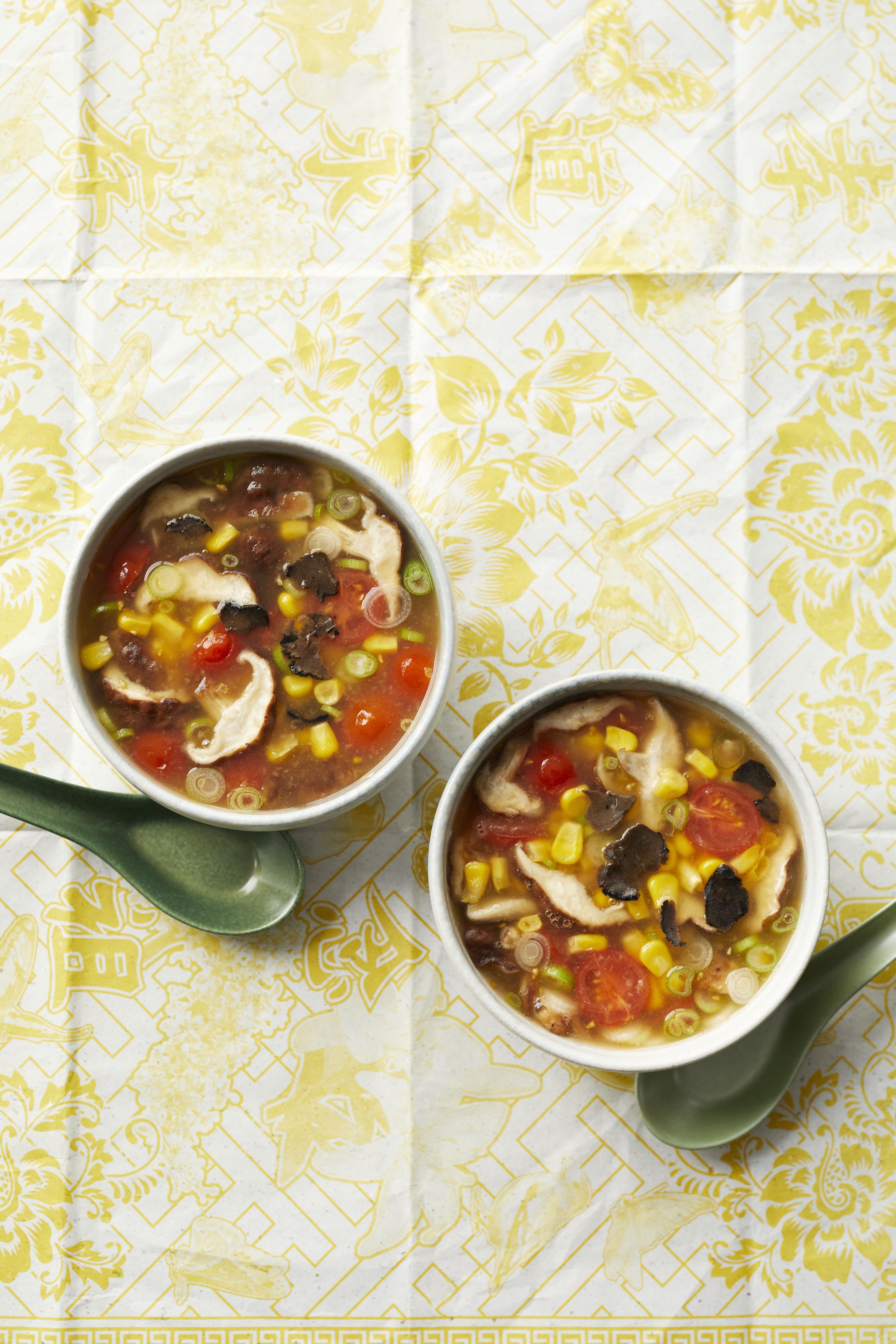 Chinese Sweetcorn Soup with Black Truffle - 014