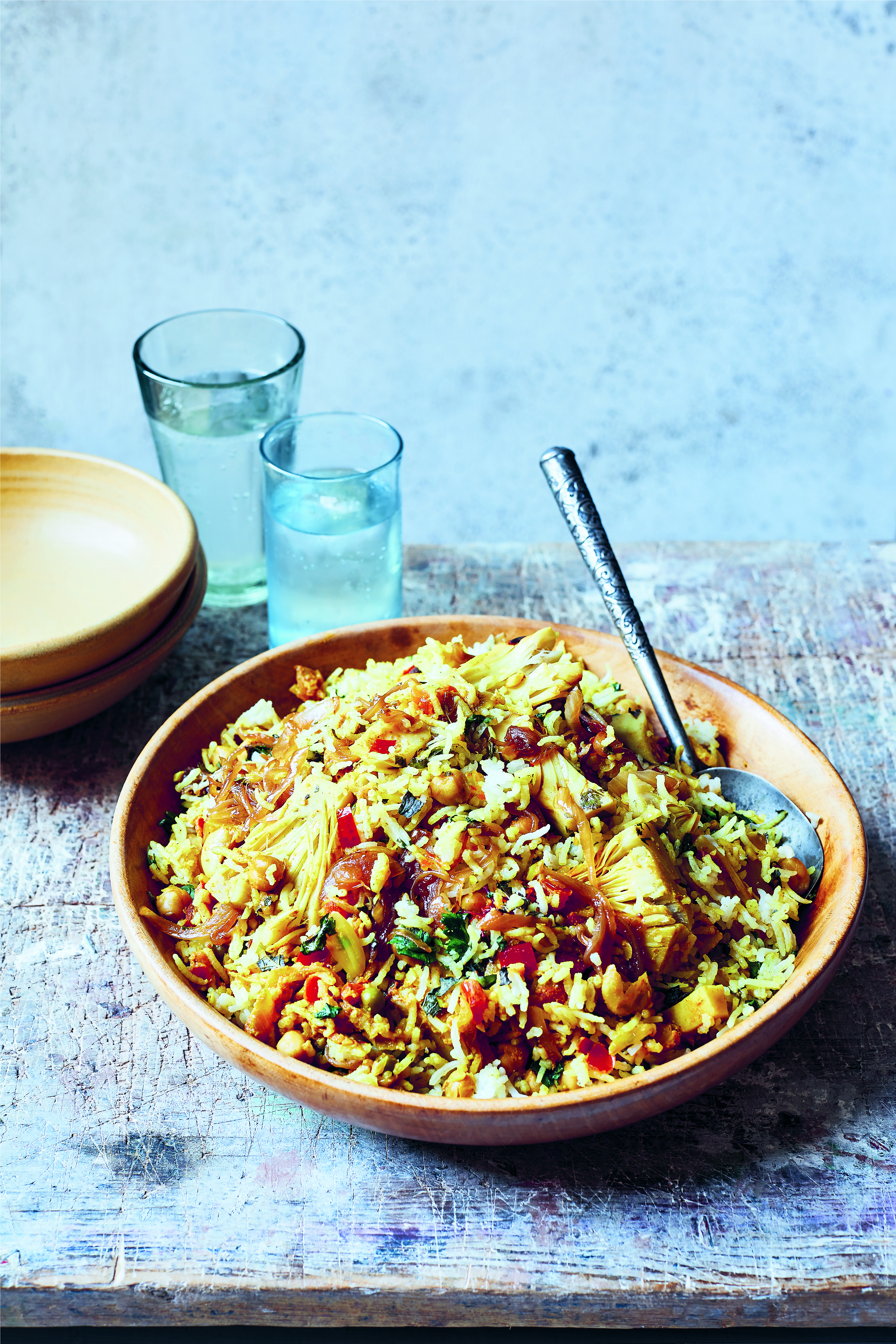 Vegetarian Biryani with Chickpeas - BOWLFUL. IMAGE CREDIT Luke J Albert