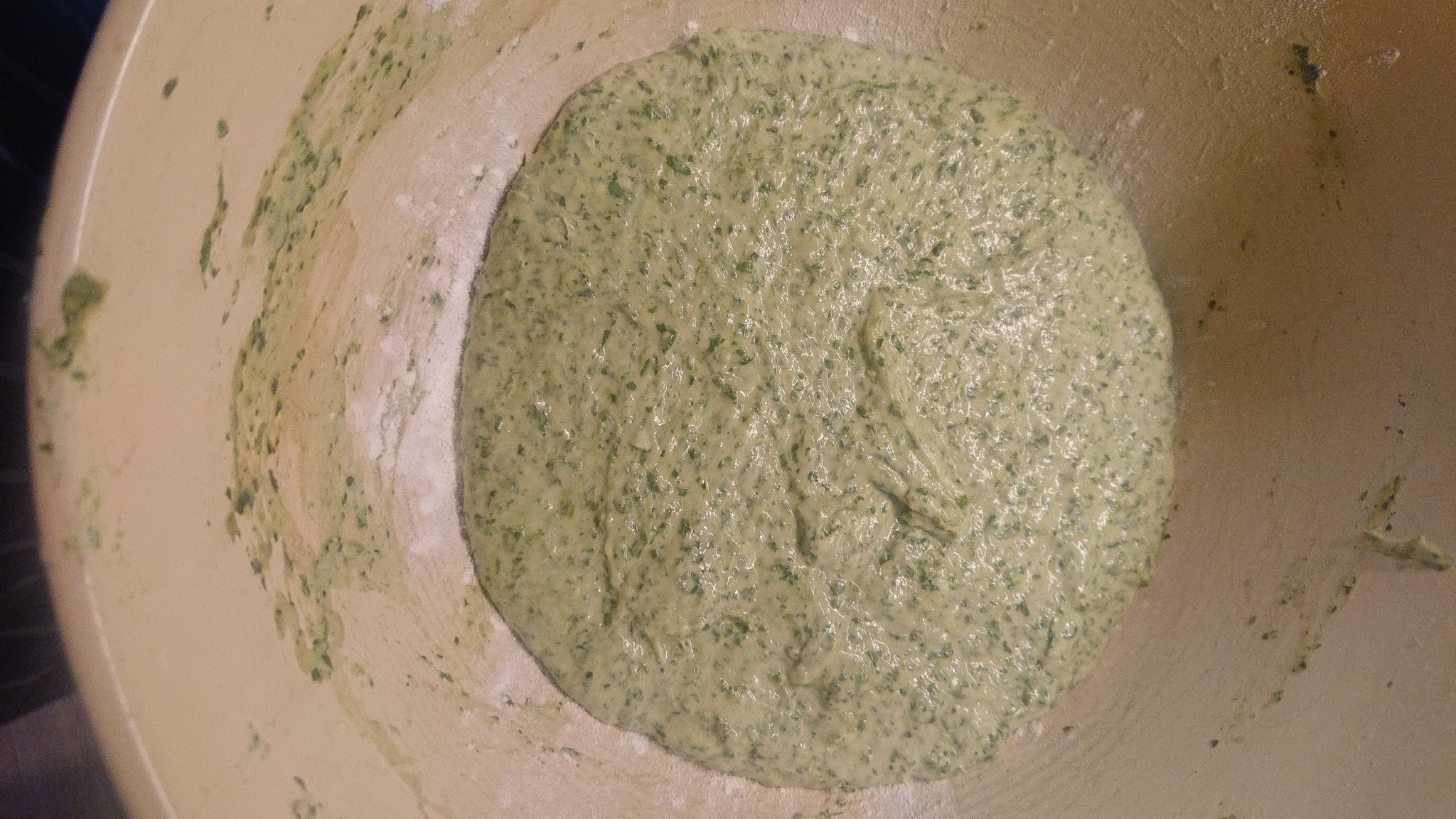 Monstor bum dough after first prove